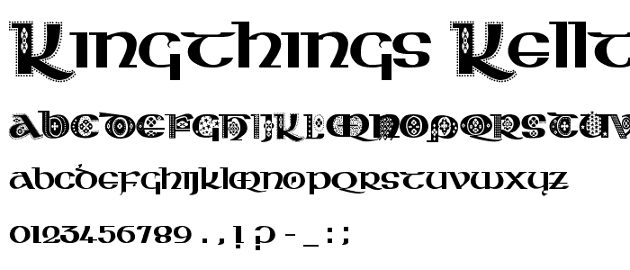 Kingthings Kelltika font